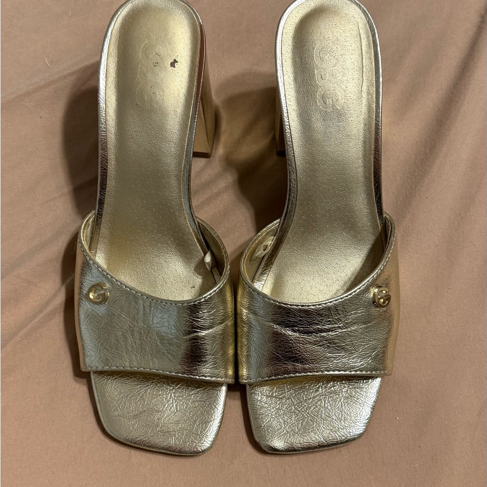 Elegant Gold Women's Heels